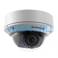 IP камера видеонаблюдения, (2.8-12) купольная, антивандальная, для улицы 3,1 МП. мод. Sunkwang SK-NM831